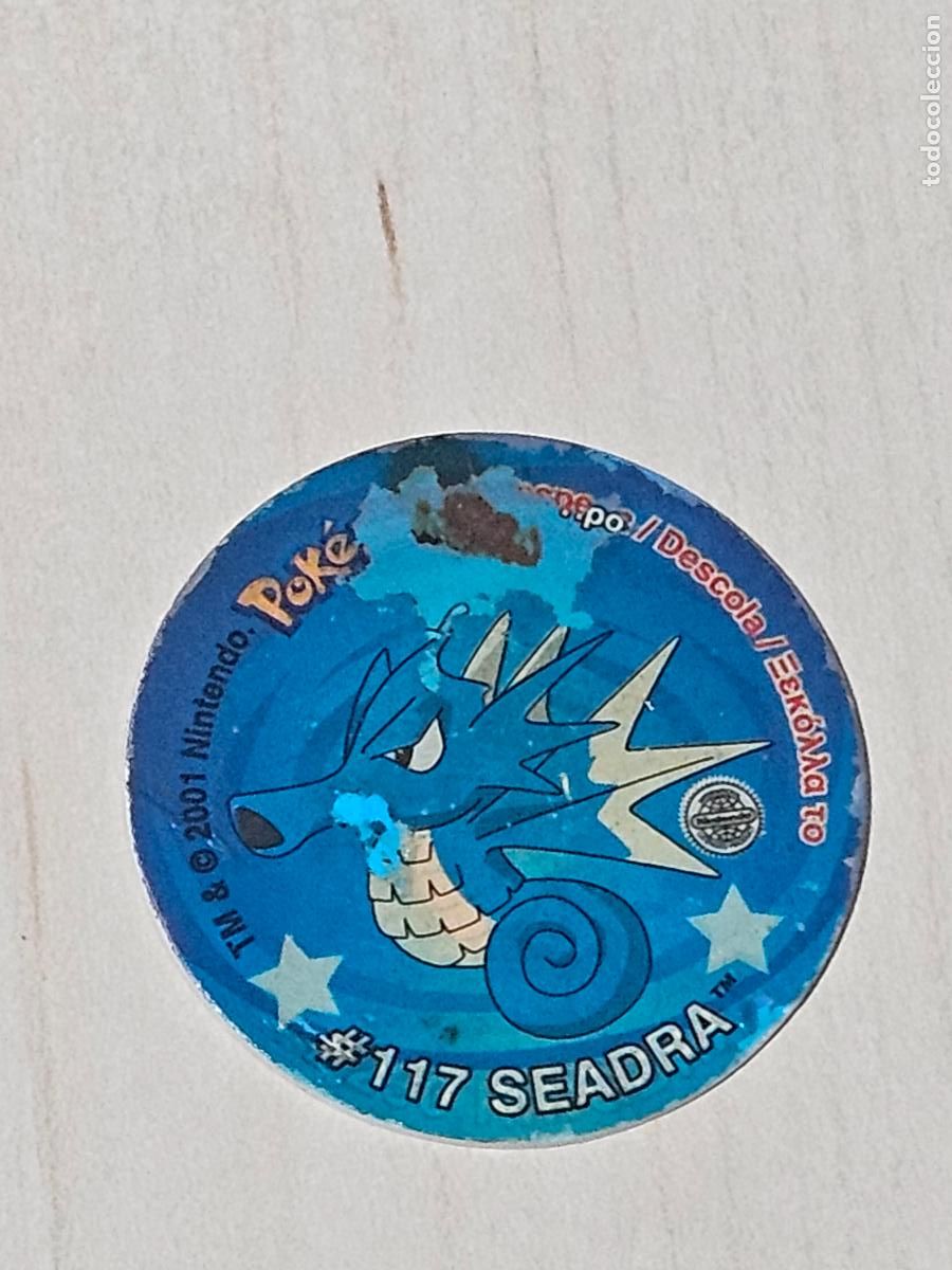 Colecionismo Cromos antigos: TAZO 117 SEADRA - POKEMON STICKER TAZOS - CON PEGATINA