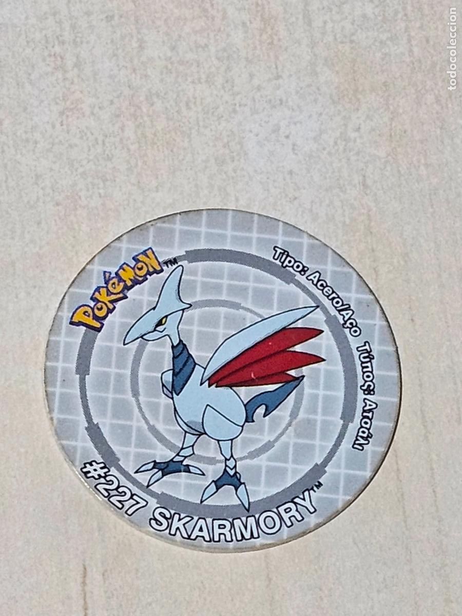Coleccionismo cromos antiguos: TAZO 227 SKARMORY - POKEMON STICKER TAZOS -
