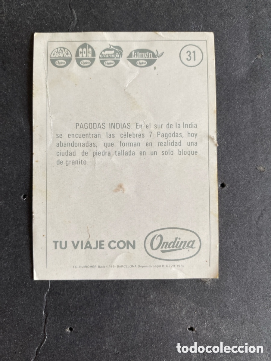 Coleccionismo cromos antiguos: Cromo Viajando con Ondina N* 31 - Foto 2