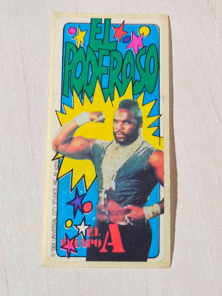 Coleccionismo cromos antiguos: CROMO ADHESIVO PEGATINA CHICLE EL EQUIPO A - NUEVA SIN PEGAR 1984