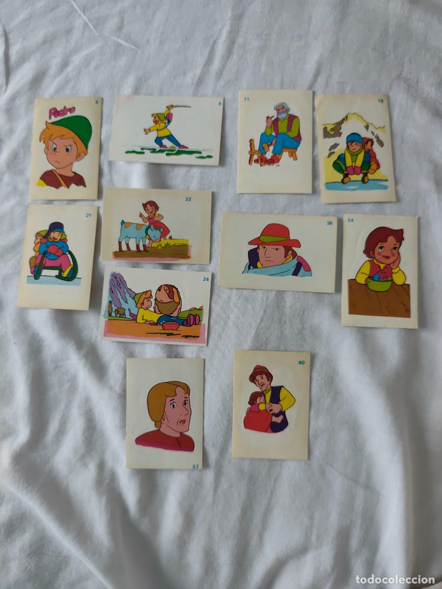 Collectable Antique Stickers: LOTE 11 CROMOS ADHESIVOS HEIDI CLESA CONSERVAN LA TRASESA . LOS MAS DIFICILES DEL ALBUM