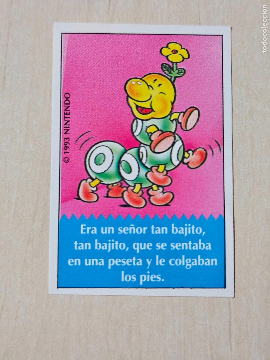 Coleccionismo cromos antiguos: N&ordm; 9 PEGATINA CROMO BIMBO SUPER MARIO BROS CHISTES
