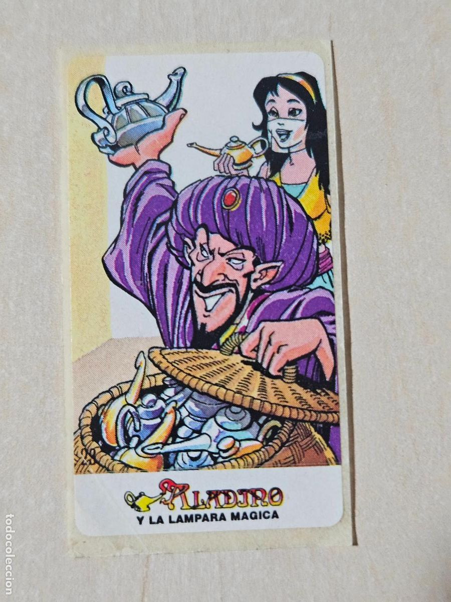 Coleccionismo cromos antiguos: N&ordm; 23 - ALADINO Y LA L&Aacute;MPARA M&Aacute;GICA - CHICLES VIDAL - BUEN ESTADO