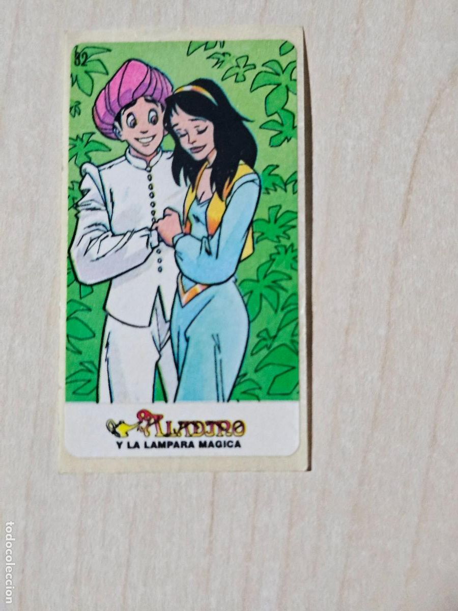 Coleccionismo cromos antiguos: N&ordm; 32 - ALADINO Y LA L&Aacute;MPARA M&Aacute;GICA - CHICLES VIDAL - BUEN ESTADO