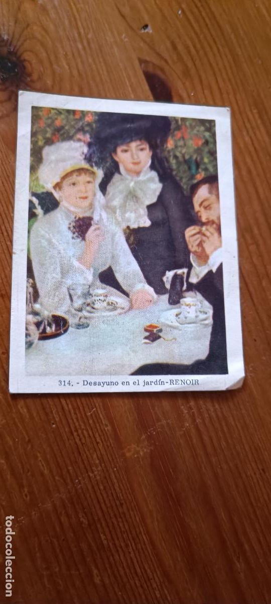 Coleccionismo cromos antiguos: CROMO 314 - DESAYUNO EN EL JARDIN - RENOIR