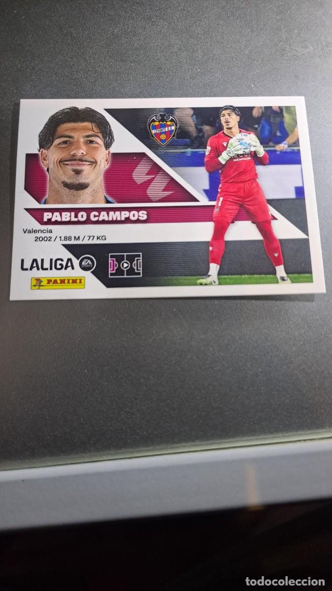 Coleccionismo cromos antiguos: CROMO PABLO CAMPOS 4 LEVANTE LIGA 2026 2027 26 27 ESTE PANINI NUNCA PEGADO