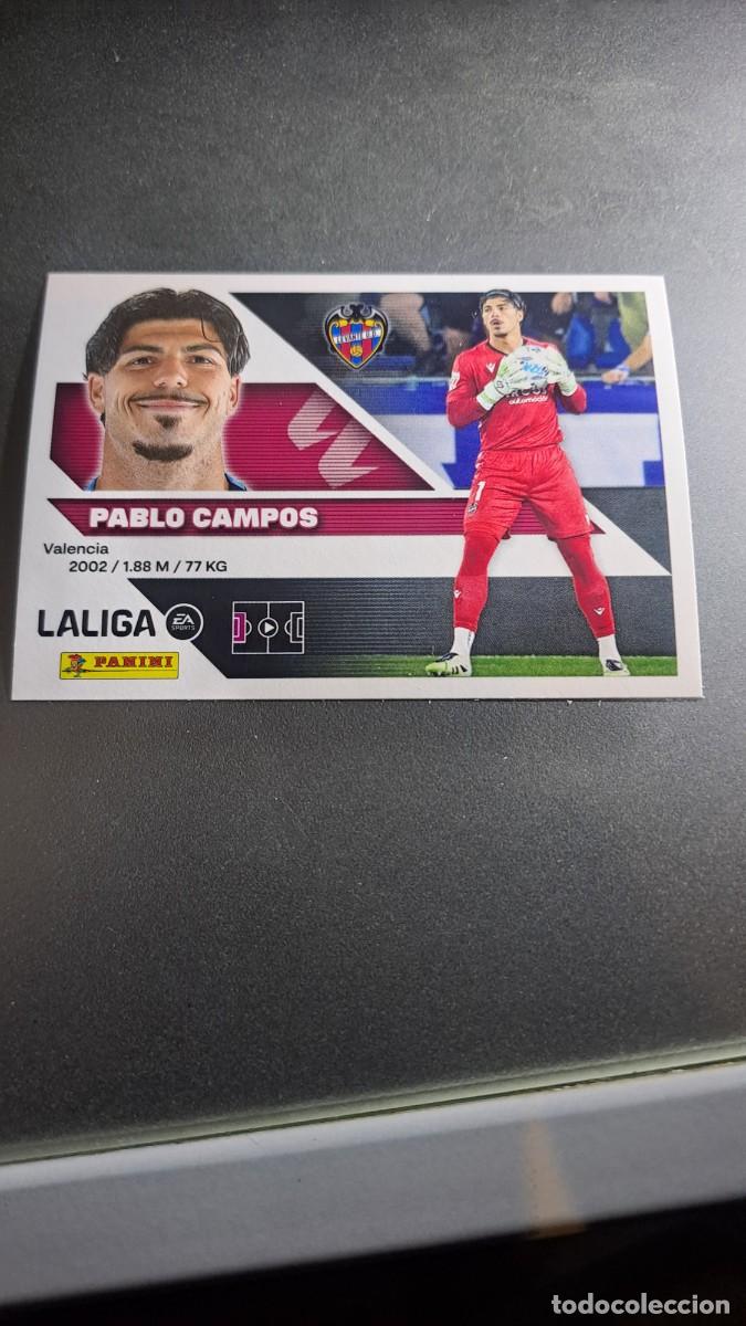 Coleccionismo cromos antiguos: CROMO PABLO CAMPOS 4 LEVANTE LIGA 2026 2027 26 27 ESTE PANINI NUNCA PEGADO
