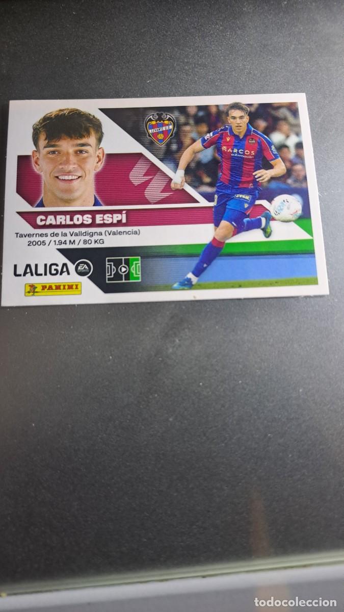 Coleccionismo cromos antiguos: CROMO CARLOS ESPI 20 LEVANTE LIGA 2026 2027 26 27 ESTE PANINI NUNCA PEGADO