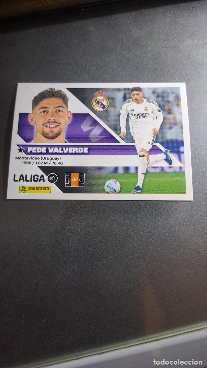 Coleccionismo cromos antiguos: CROMO FEDE VALVERDE 12 REAL MADRID LIGA 2026 2027 26 27 ESTE PANINI NUNCA PEGADO