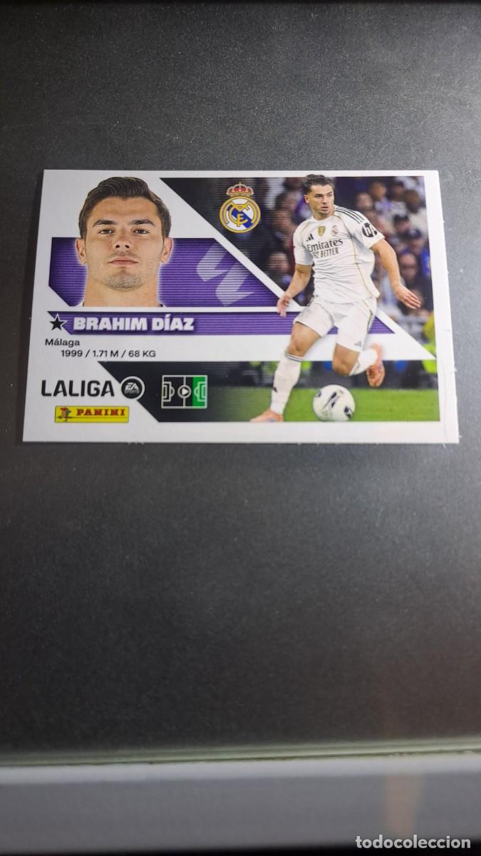 Coleccionismo cromos antiguos: CROMO BRAHIM DIAZ 16B 16 B REAL MADRID LIGA 2026 2027 26 27 ESTE PANINI NUNCA PEGADO