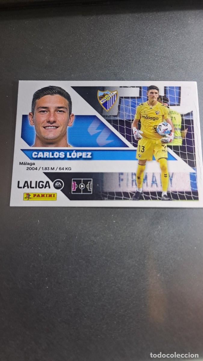 Coleccionismo cromos antiguos: CROMO CARLOS LOPEZ 4 MALAGA LIGA 2026 2027 26 27 ESTE PANINI NUNCA PEGADO