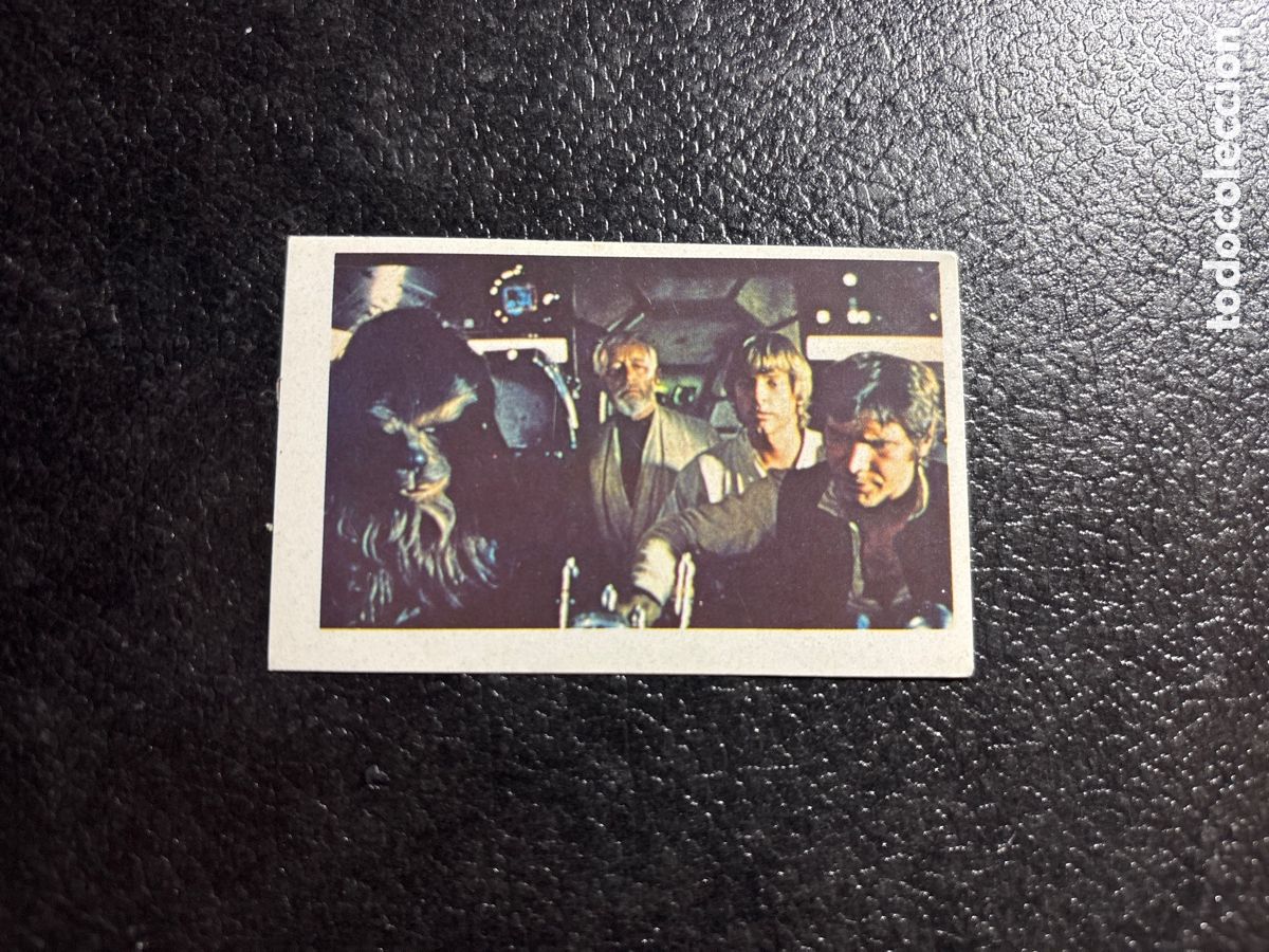 Coleccionismo cromos antiguos: CROMO GUERRA DE LAS GALAXIAS STAR WARS ORIGINAL 84 HAN SOLO CHEWBACCA LUKE EDITORIAL PACOSA 2 1977