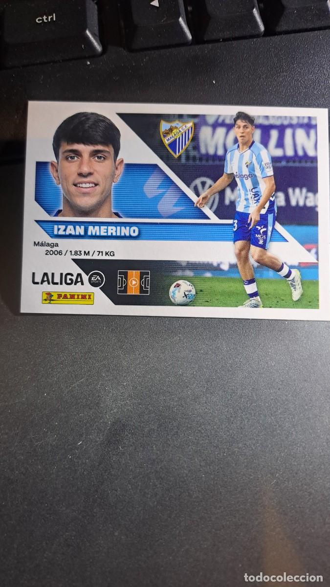 Coleccionismo cromos antiguos: CROMO IZAN MERINO 11 MALAGA LIGA 2026 2027 26 27 ESTE PANINI NUNCA PEGADO