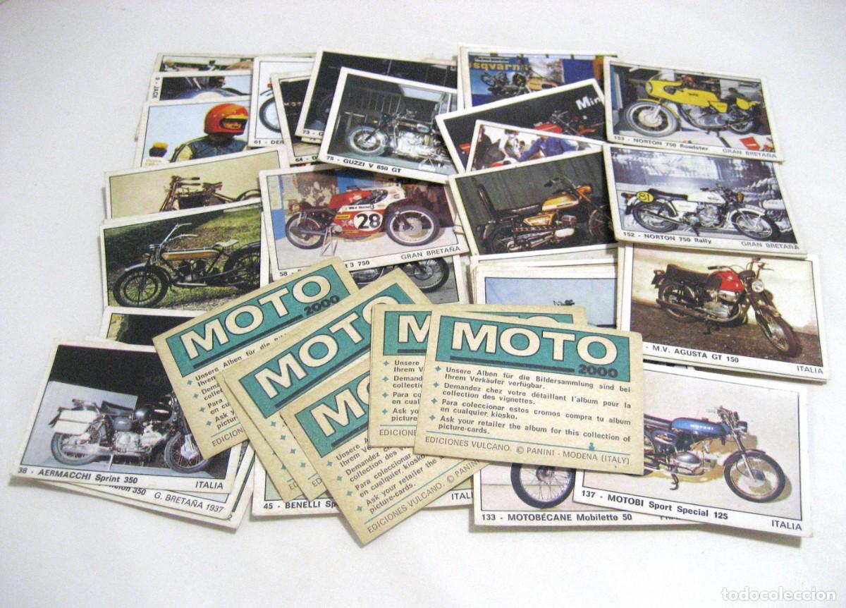 Coleccionismo cromos antiguos: LOTE DE 50 CROMOS MOTO 2000. VULCANO/PANINI, 1973.