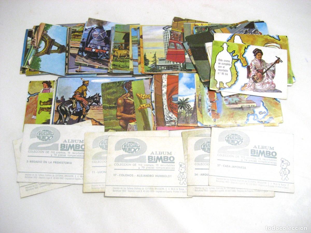 Coleccionismo cromos antiguos: LOTE DE 127 CROMOS NUESTRO MUNDO 2. BIMBO, 1968.