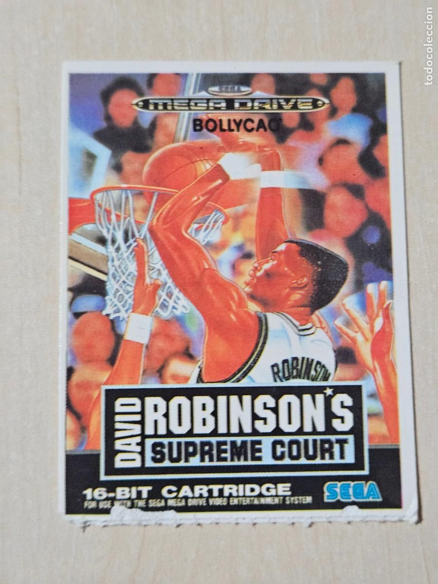 Coleccionismo cromos antiguos: DAVID ROBINSON CROMO PEGATINA ADHESIVO BOLLYCAO - SEGA - MEGA DRIVE NUEVA SIN PEGAR