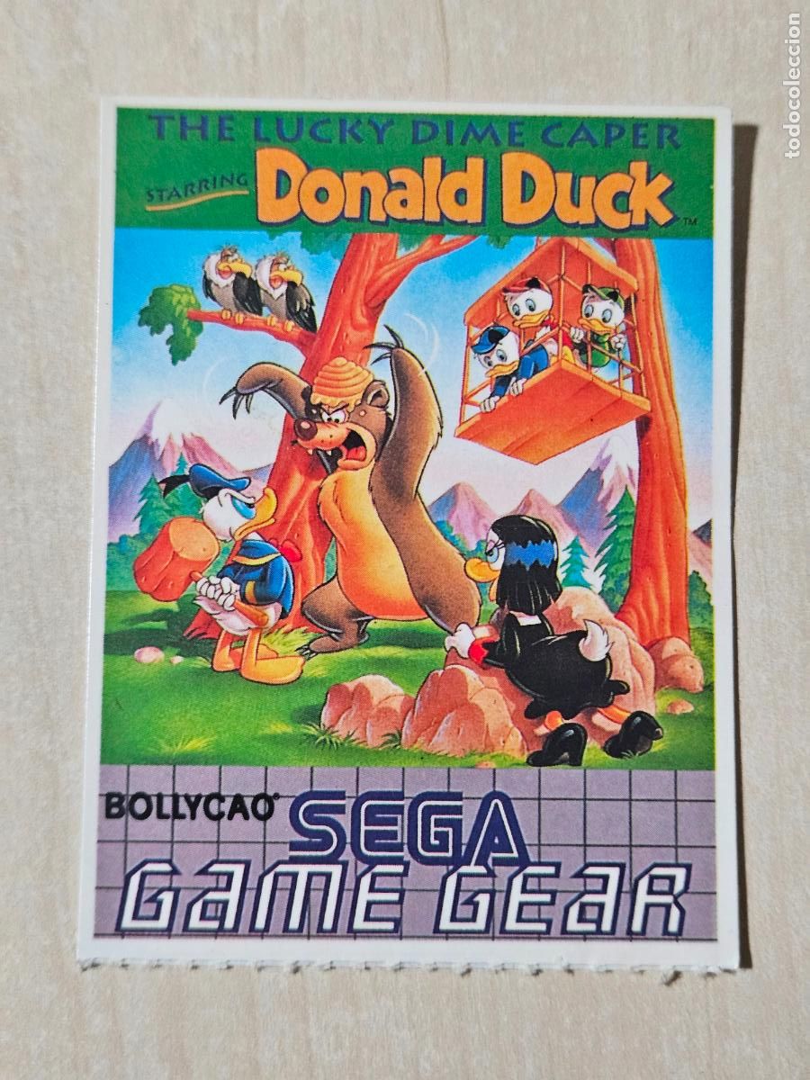 Coleccionismo cromos antiguos: DONALD DUCK CROMO PEGATINA ADHESIVO BOLLYCAO - SEGA - MEGA DRIVE NUEVA SIN PEGAR
