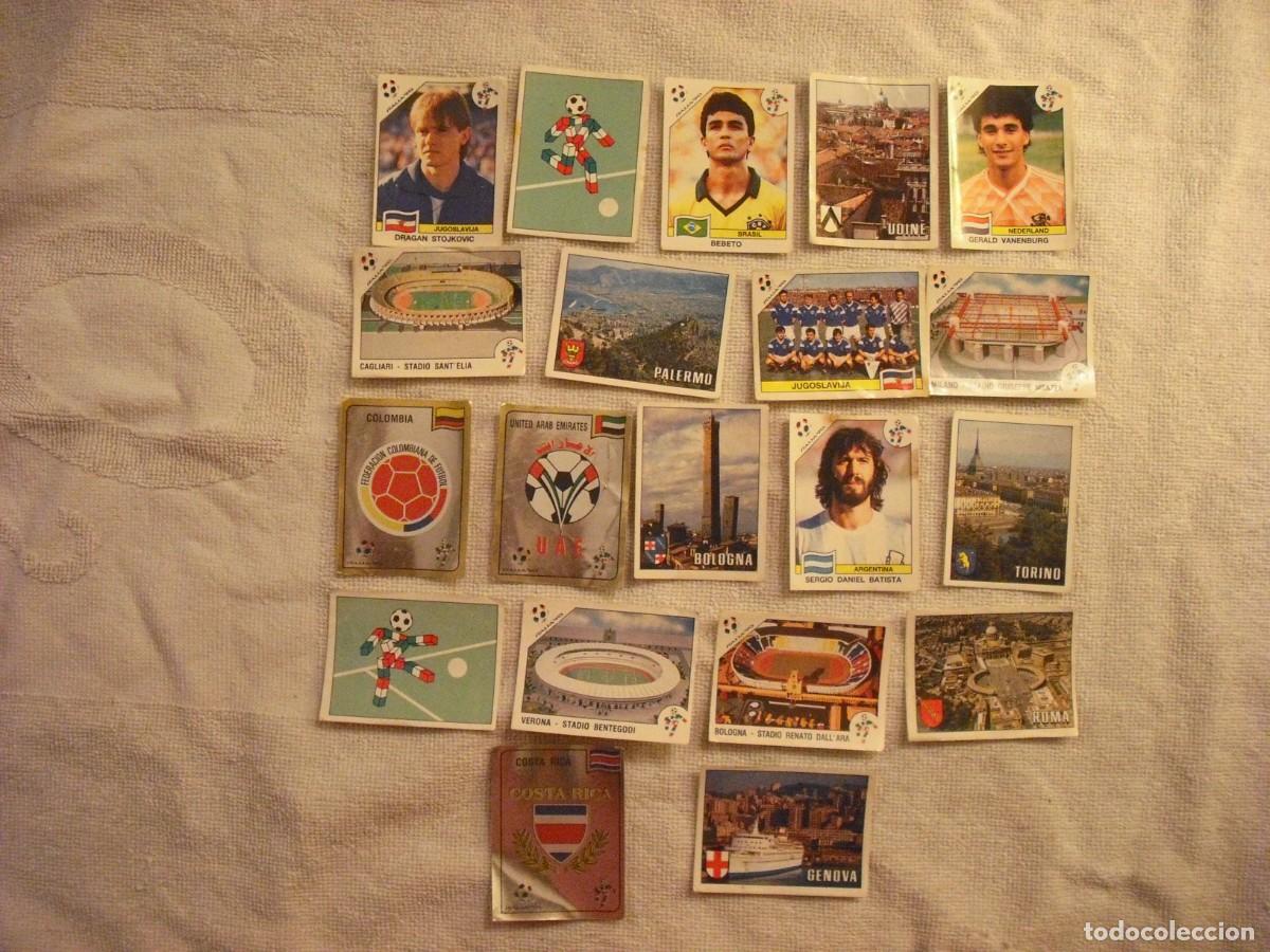 Collectable Antique Stickers: ITALIA 90, LOTE DE 20 CROMOS, SIN PEGAR. PANINI