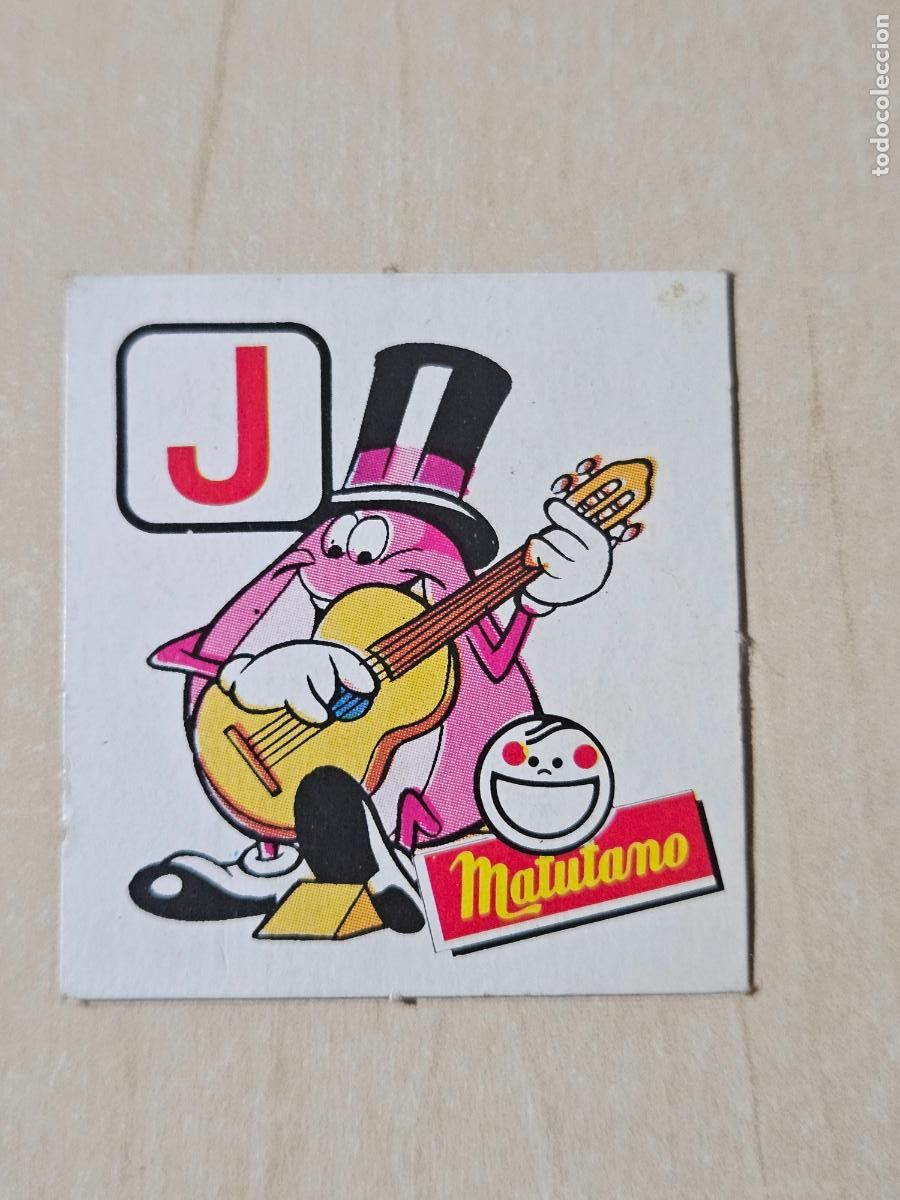 Coleccionismo cromos antiguos: CROMO EL CHOLLO LETRA J . PROGAMA UN DOS TRES . PROMOCIONAL MATUTANO . ORIGINAL A&Ntilde;OS 80