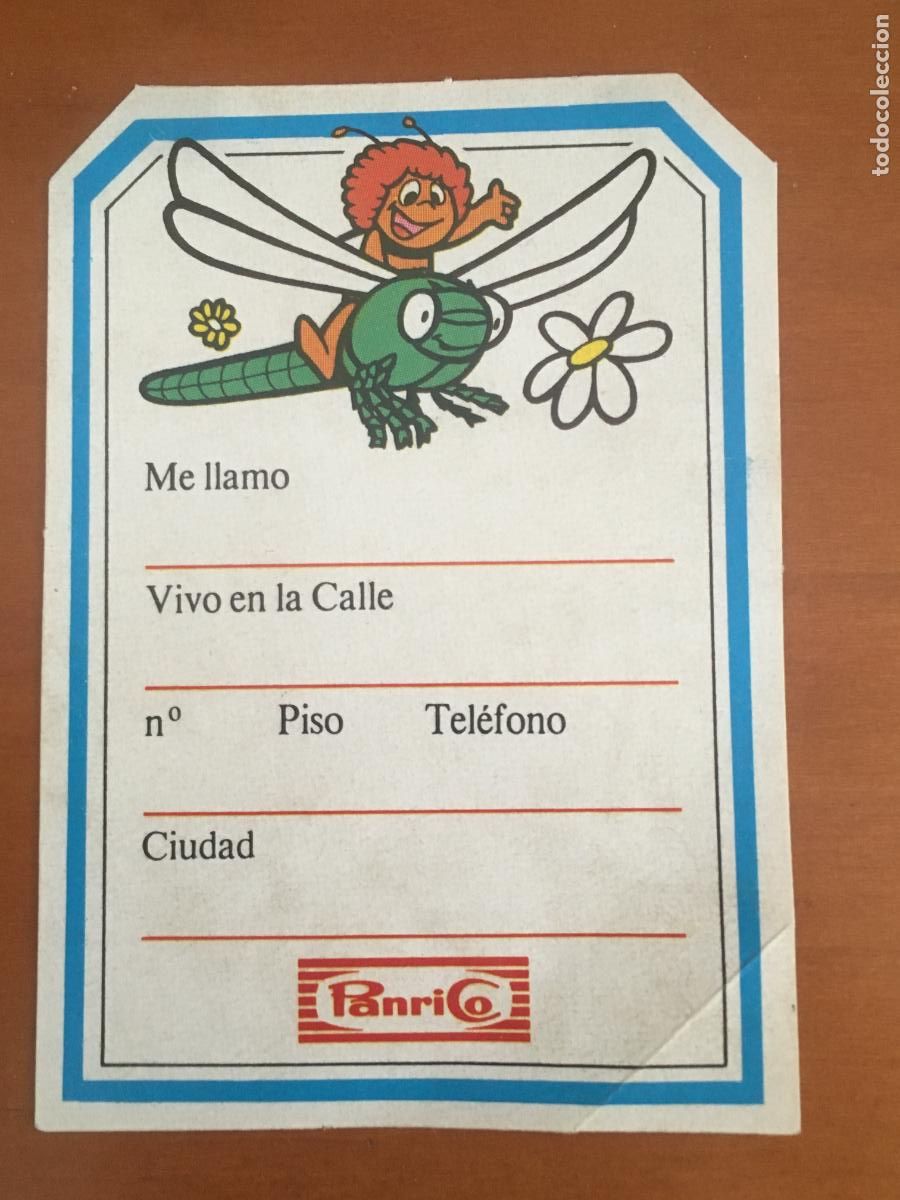 Coleccionismo cromos antiguos: panrico la abeja maya cromo original antiguo