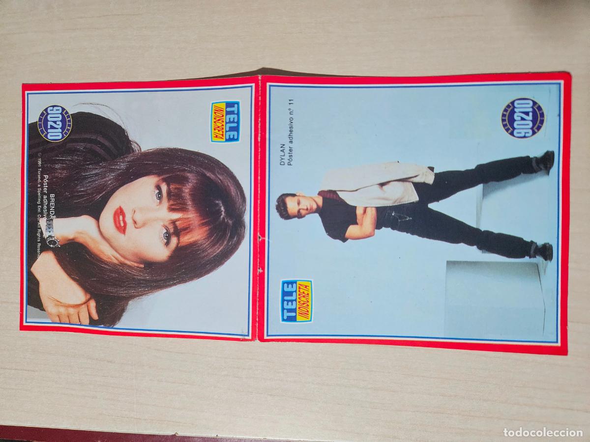 Coleccionismo cromos antiguos: N&ordm; 11 Y N&ordm; 12 cromos pegatina tele indiscreta a&ntilde;os 1991 SENSACION DE VIVIR 90210
