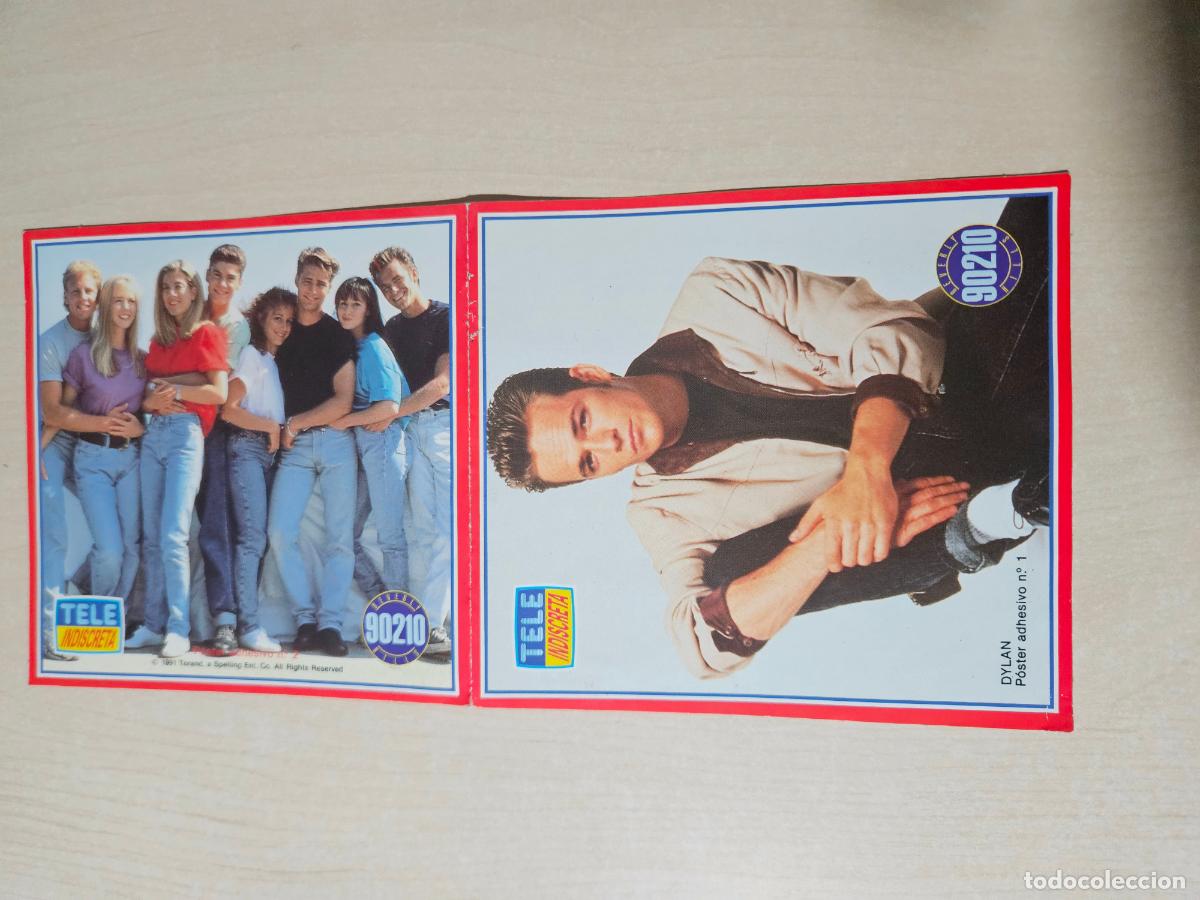 Coleccionismo cromos antiguos: N&ordm; 1 Y N&ordm; 2 cromos pegatina tele indiscreta a&ntilde;os 1991 SENSACION DE VIVIR 90210