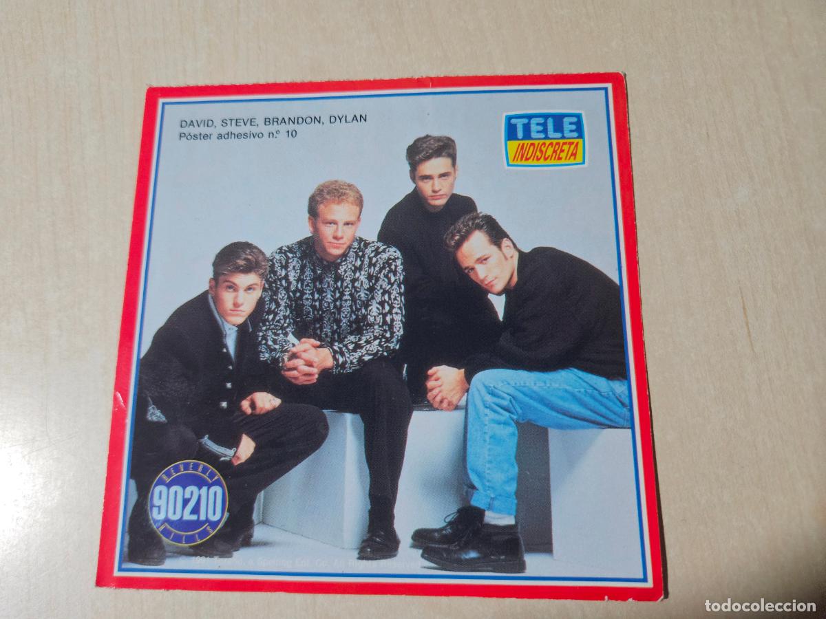 Coleccionismo cromos antiguos: N&ordm; 10 cromo pegatina tele indiscreta a&ntilde;os 1991 SENSACION DE VIVIR 90210