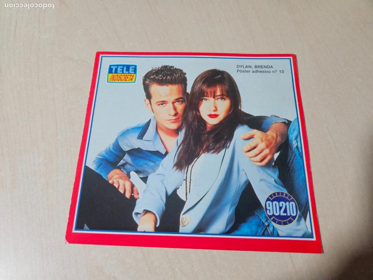 Coleccionismo cromos antiguos: N&ordm; 13 cromo pegatina tele indiscreta a&ntilde;os 1991 SENSACION DE VIVIR 90210
