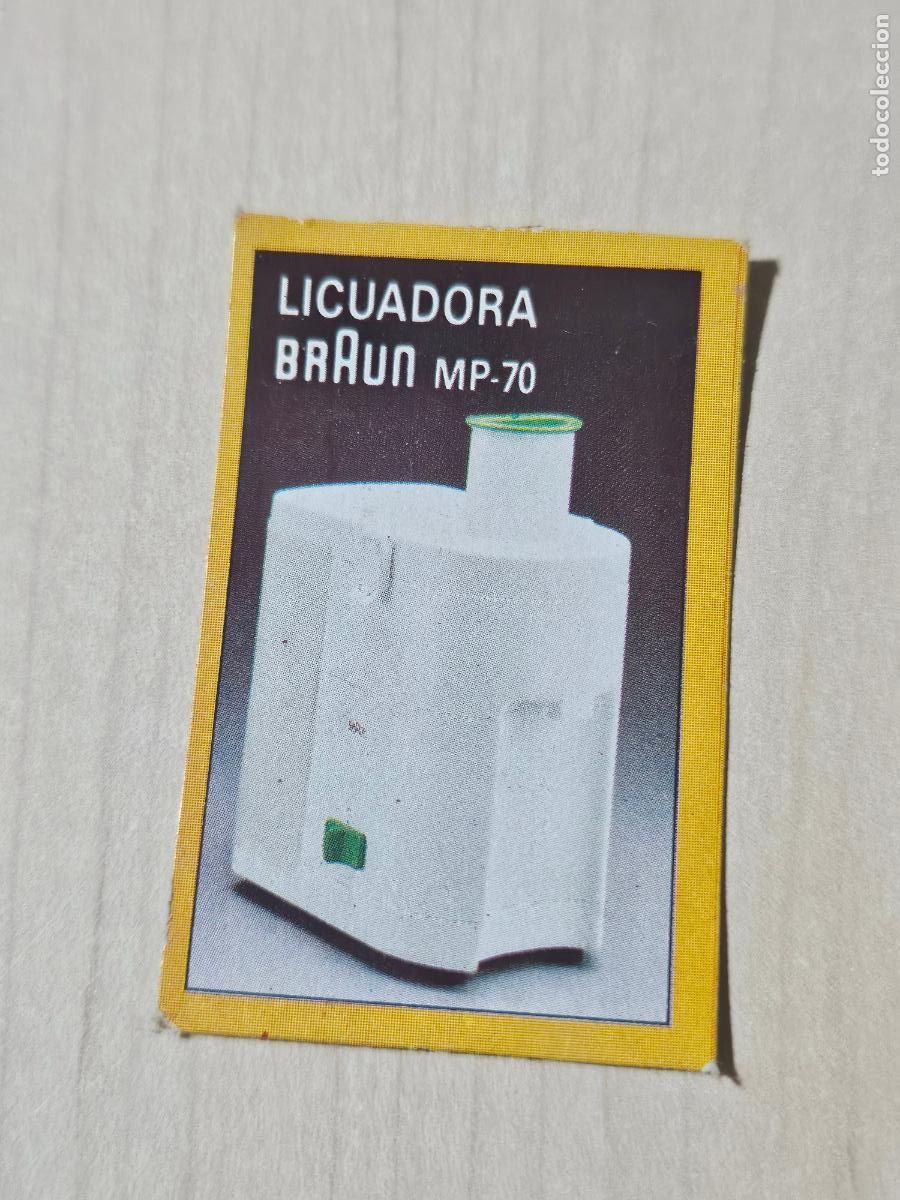 Coleccionismo cromos antiguos: CROMO BOLETO 1985 SORTEO PROMOCIONAL YOGUR YOPLAIT licuadora BRAUN