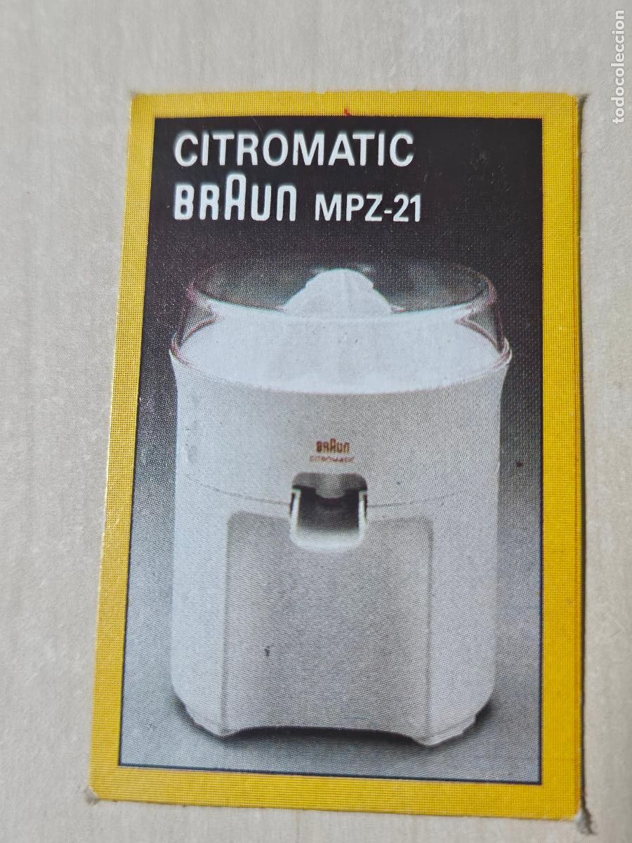 Coleccionismo cromos antiguos: CROMO BOLETO 1985 SORTEO PROMOCIONAL YOGUR YOPLAIT CITROMATIC BRAUN