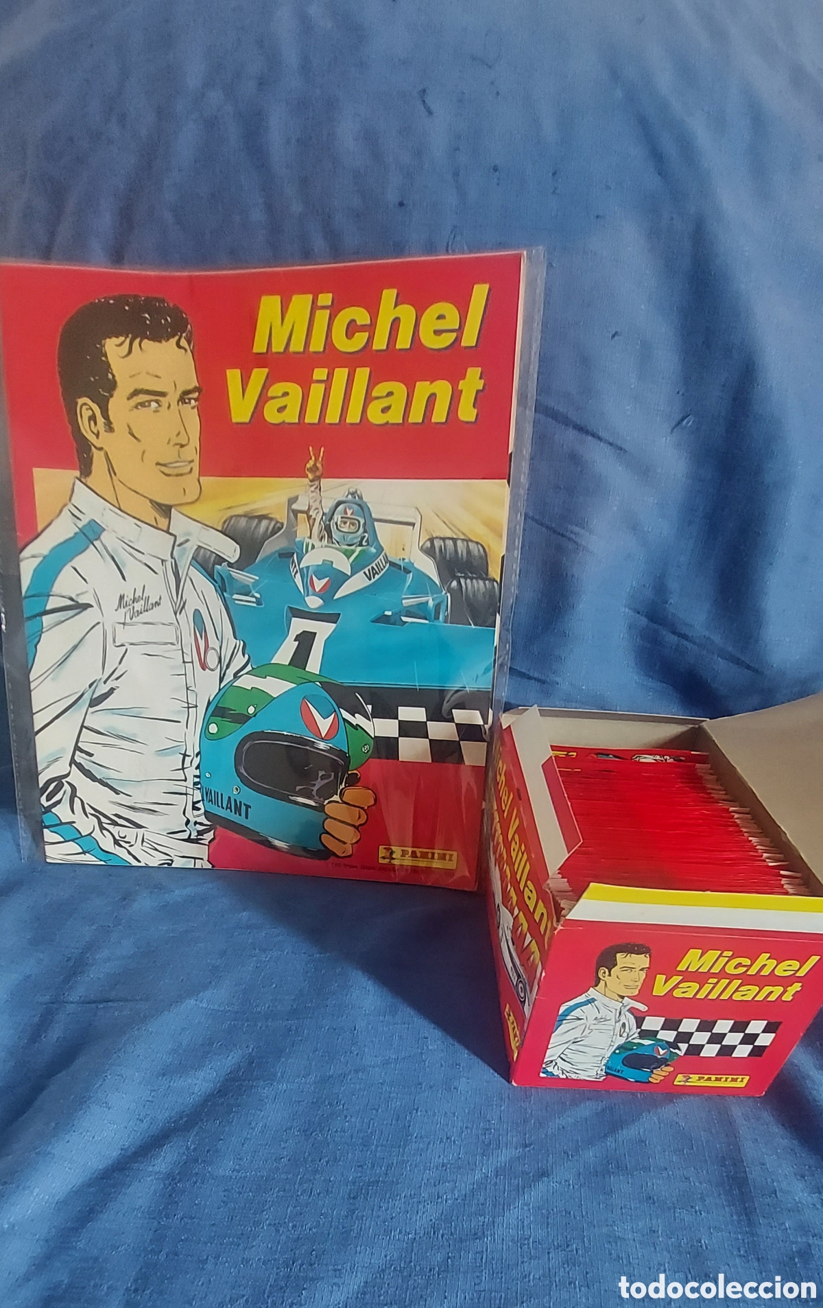 Colecionismo Cromos antigos: MICHEL VAILLANT. PANINI. SIN ESTRENAR CON LOS CROMOS SUELTOS. MUY RARO