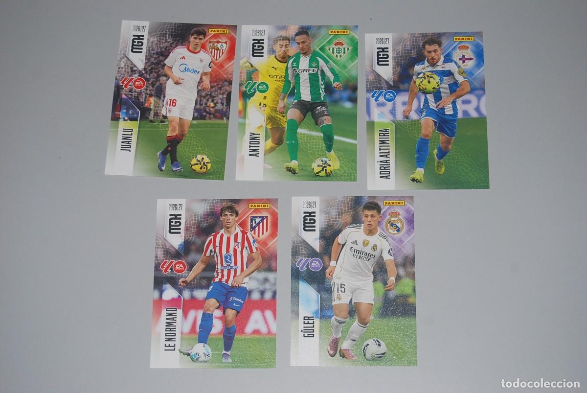 Coleccionismo cromos antiguos: LOTE DE 5 MGK LIGA 2026-2027 26-27 PANINI (VER FOTOS PARA LA IDENTIFICACION DE NOMBRES Y NUMEROS)