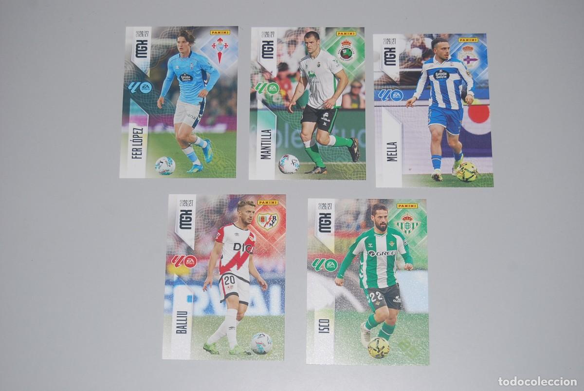 Coleccionismo cromos antiguos: LOTE DE 5 MGK LIGA 2026-2027 26-27 PANINI (VER FOTOS PARA LA IDENTIFICACION DE NOMBRES Y NUMEROS)