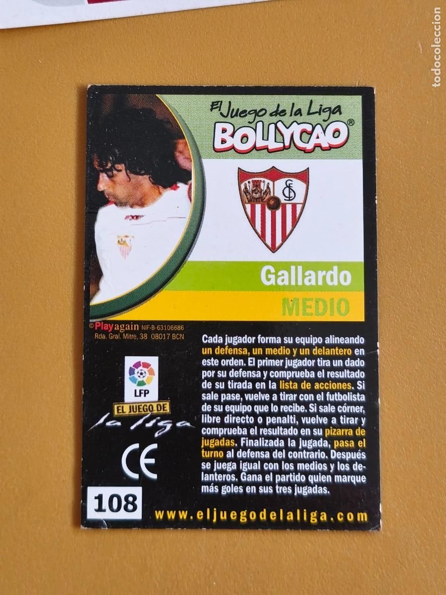 Collectable Antique Stickers: gallardo, bollycao el juego de la liga 2004 05