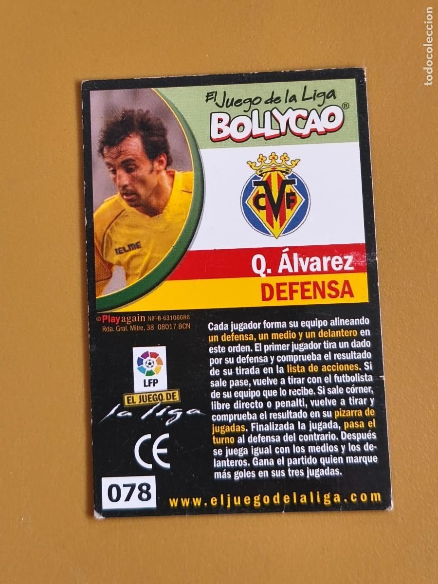 Collezionismo Figurine antiche: alvarez, bollycao el juego de la liga 2004 05