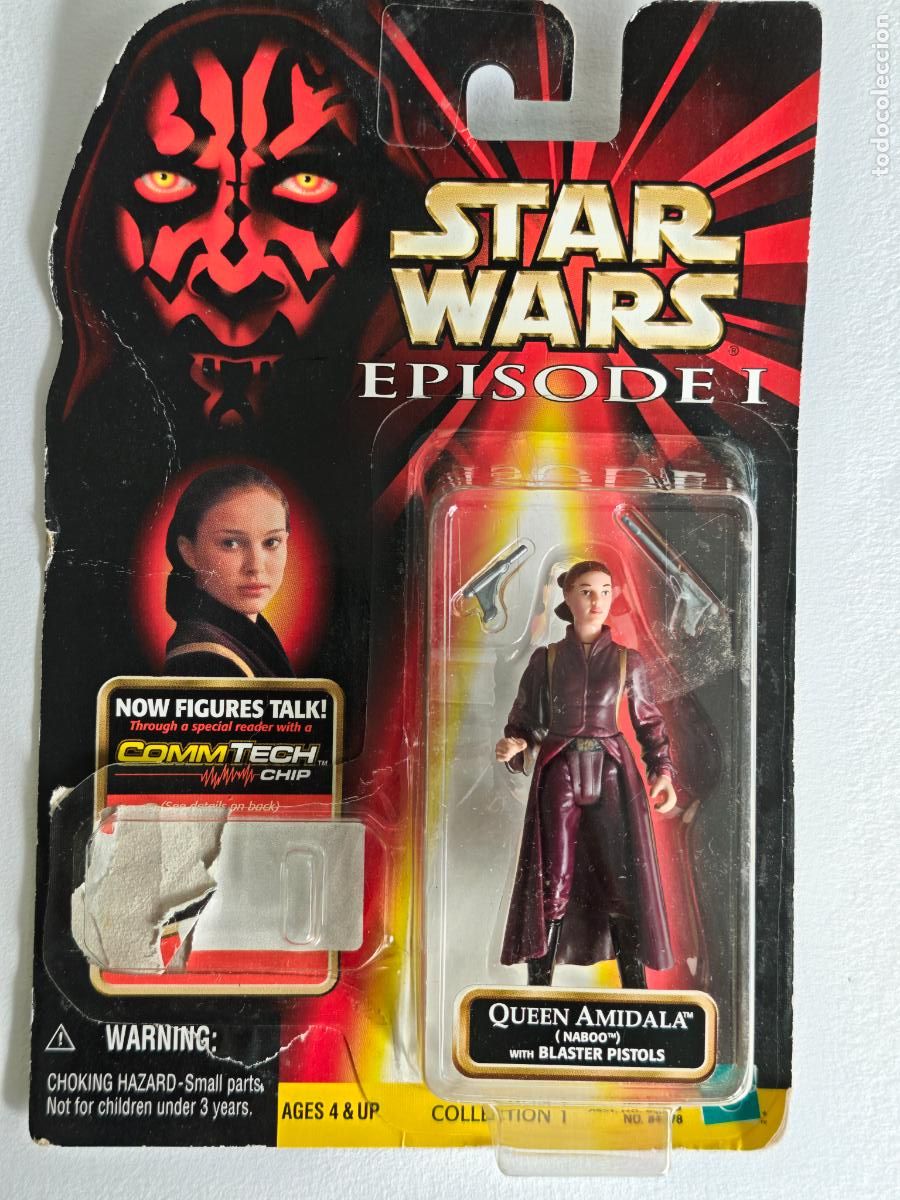 Coleccionismo cromos antiguos: Figura Star Wars Reina Amidala Naboo Hasbro 1999 Episodio