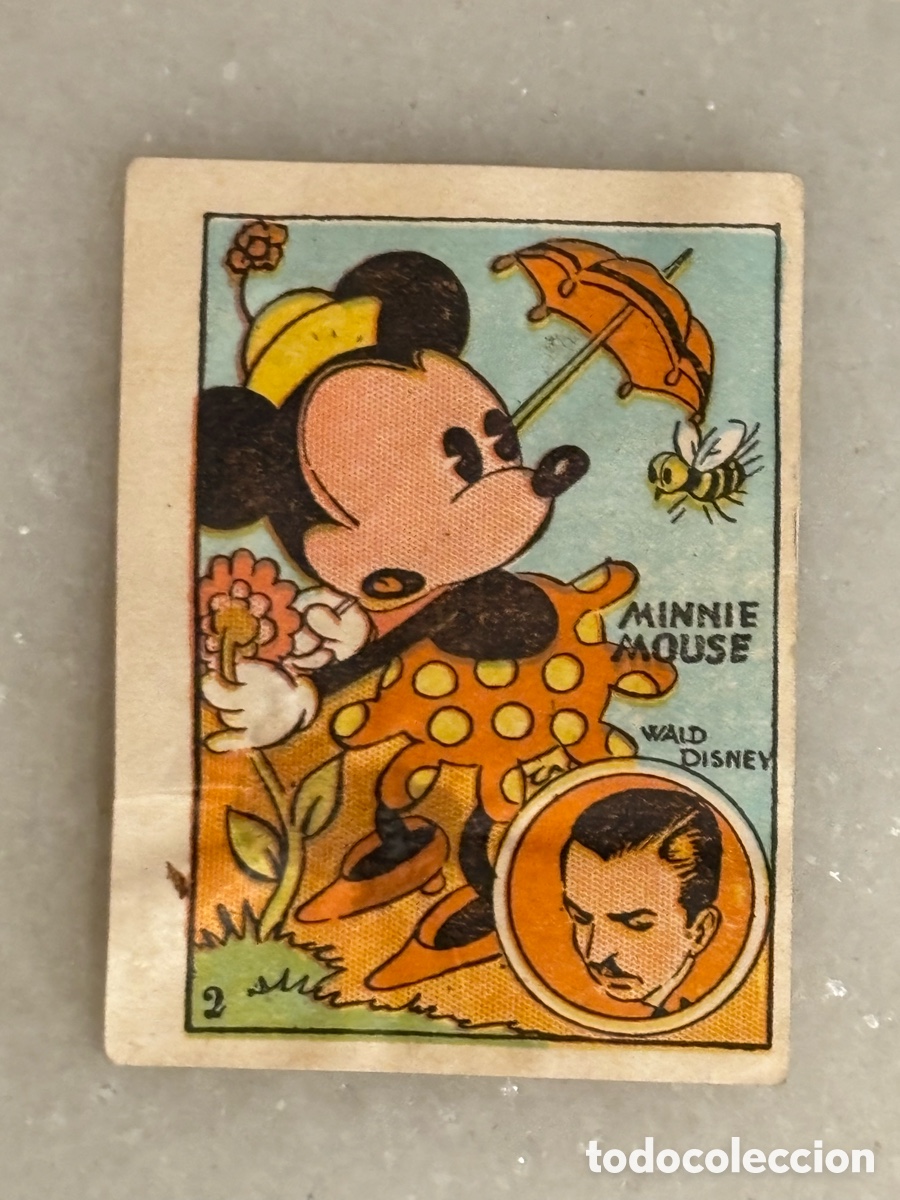 Sammeln alte Sammelbilder: Cromo, Minnie, Mouse Walt Disney &aacute;lbum cultura, gato negro, 1939