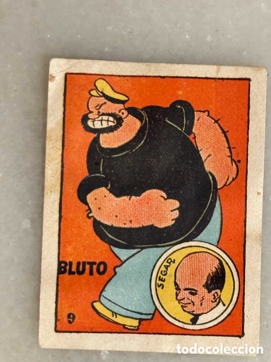 Collectionnisme Cartes &agrave; collectionner anciennes: Cromo bruto Bluto, &aacute;lbum cultura, Segar gato negro, 1939