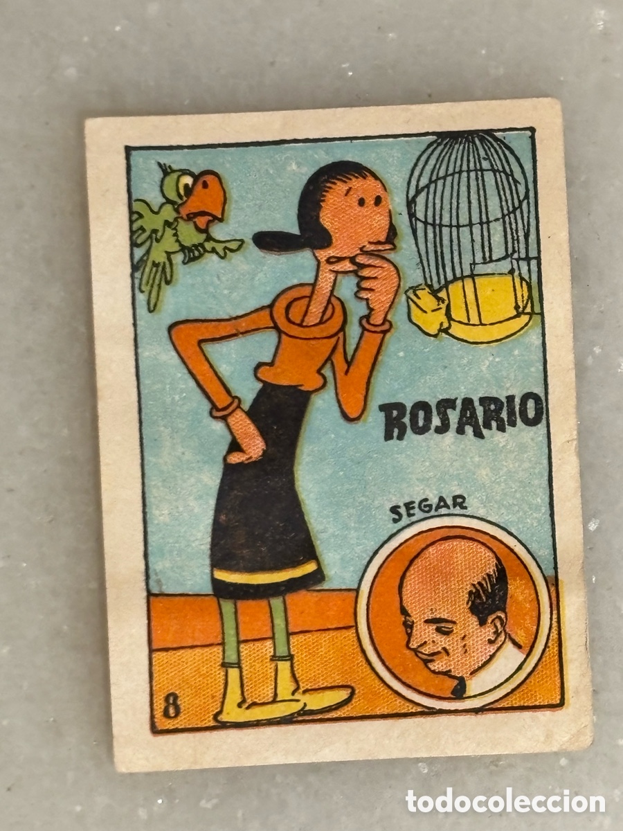 Collectionnisme Cartes &agrave; collectionner anciennes: Cromo, Rosario, Segar &aacute;lbum cultura, gato negro, 1939