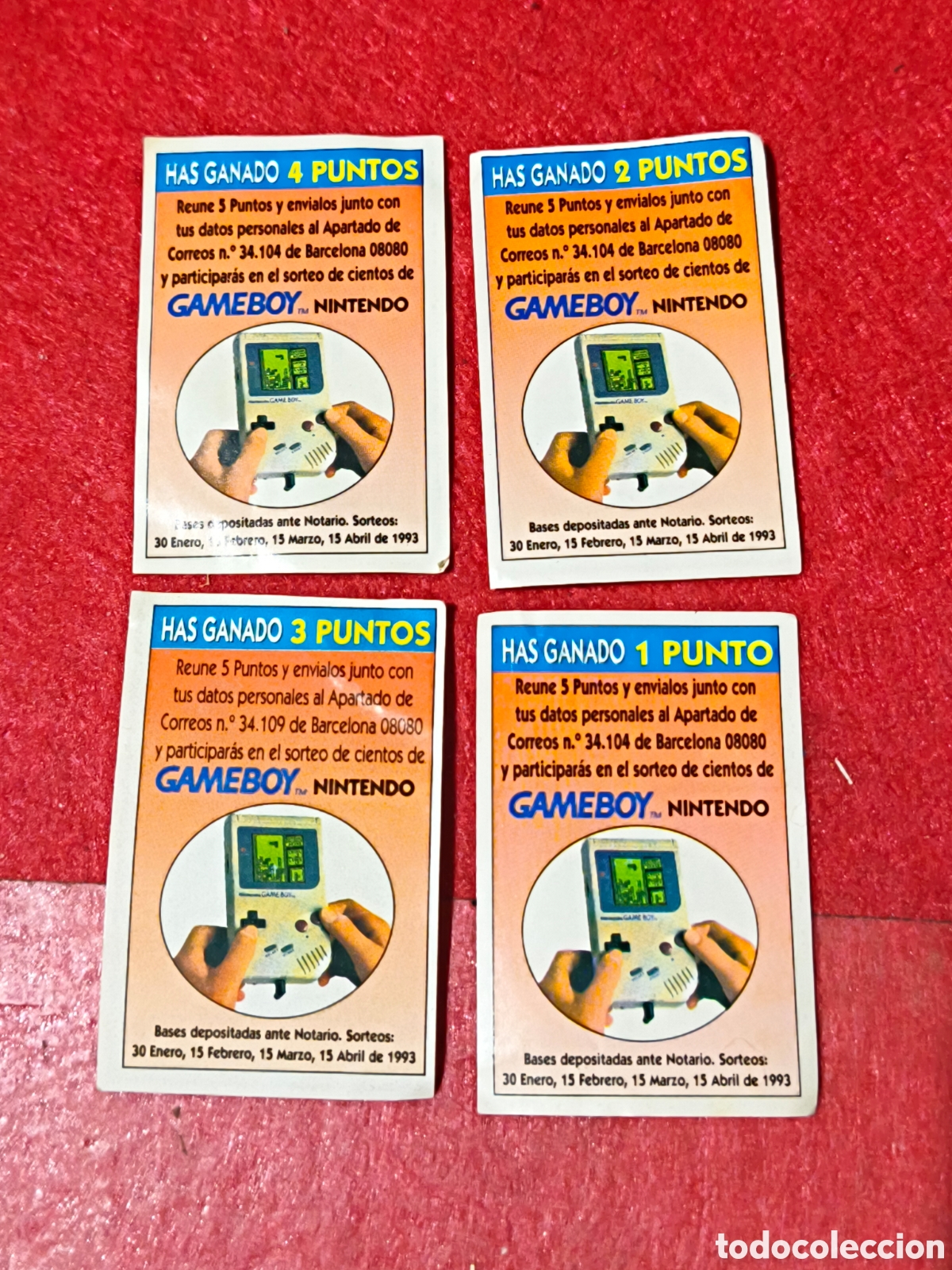 Coleccionismo cromos antiguos: Cromos Bimbo Gameboy supercampeon bimbocao mi merienda bony tigreton