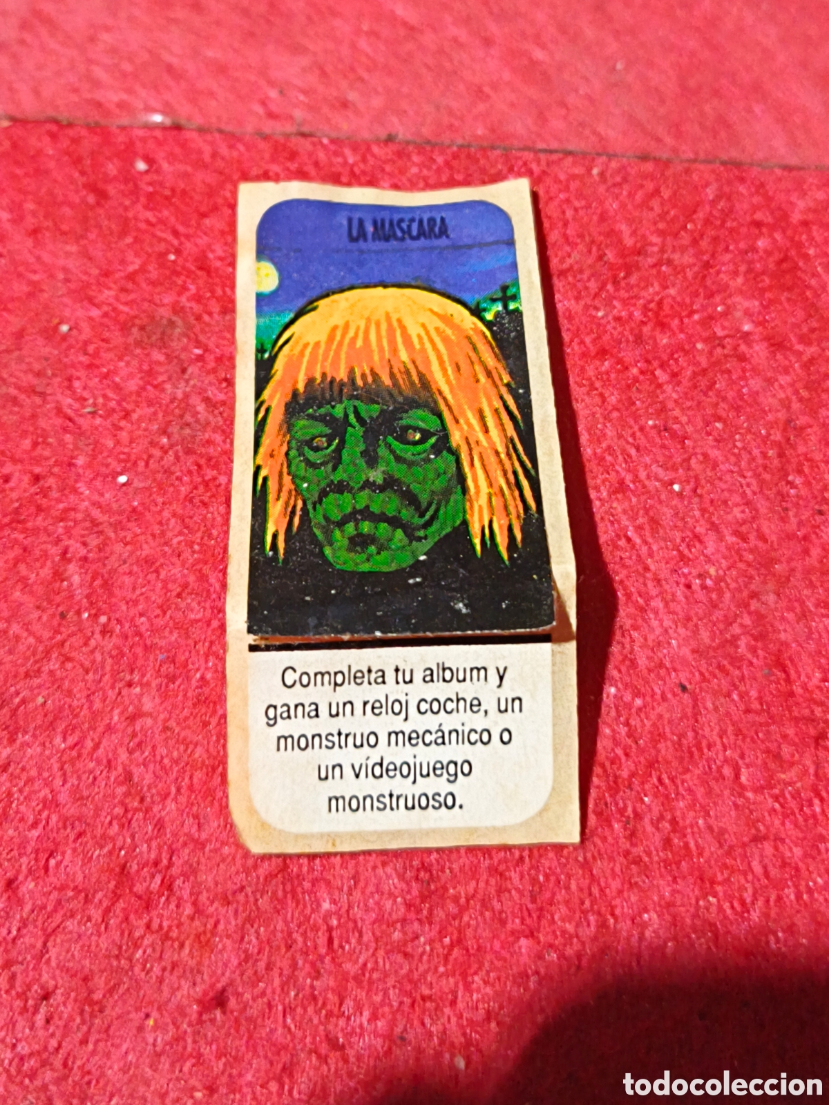 Coleccionismo cromos antiguos: Pegatina chicle Monster monstruos LA MASCARA
