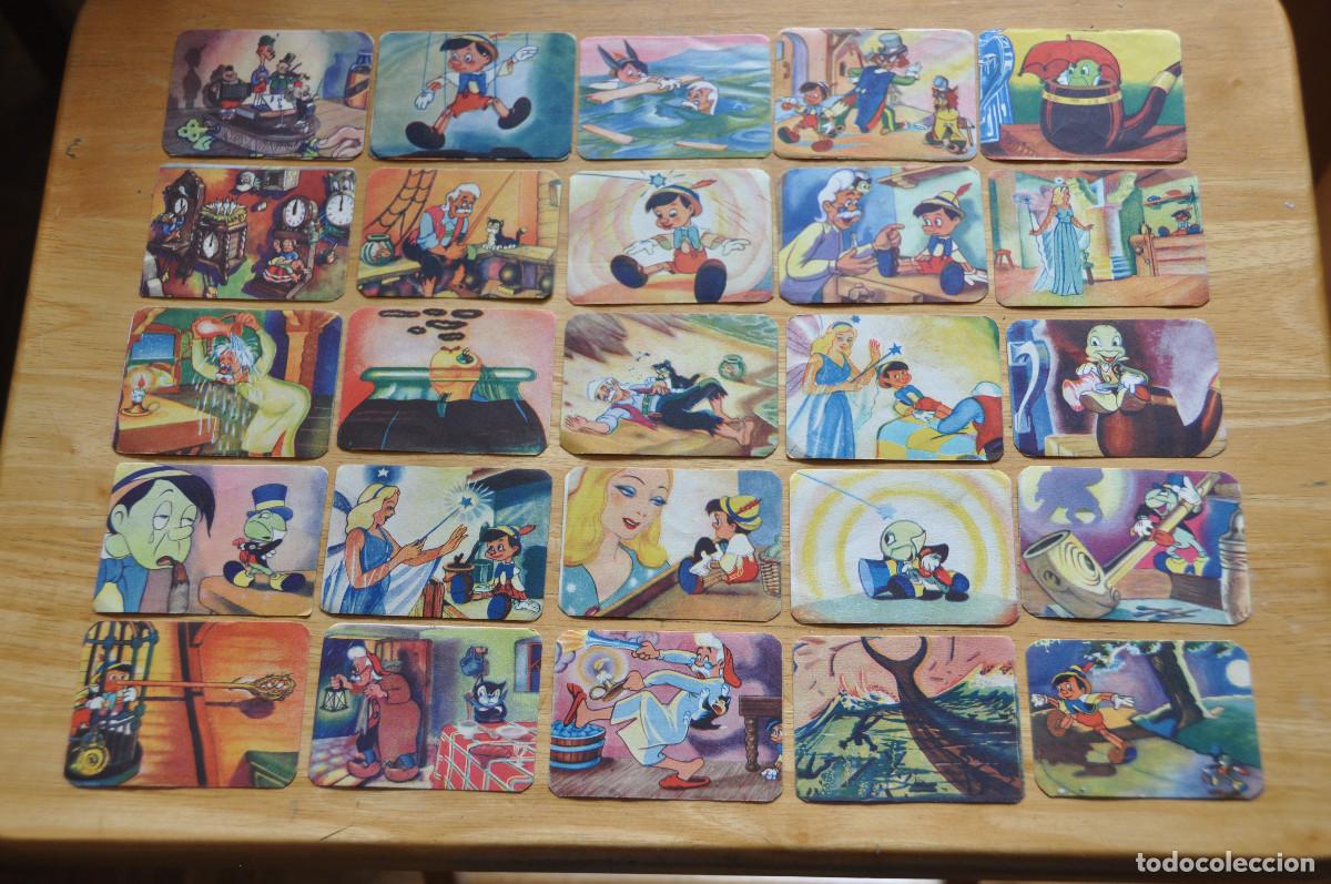 Coleccionismo cromos antiguos: LOTE DE 36 CROMOS DE PINOCHO (FHER 1944)