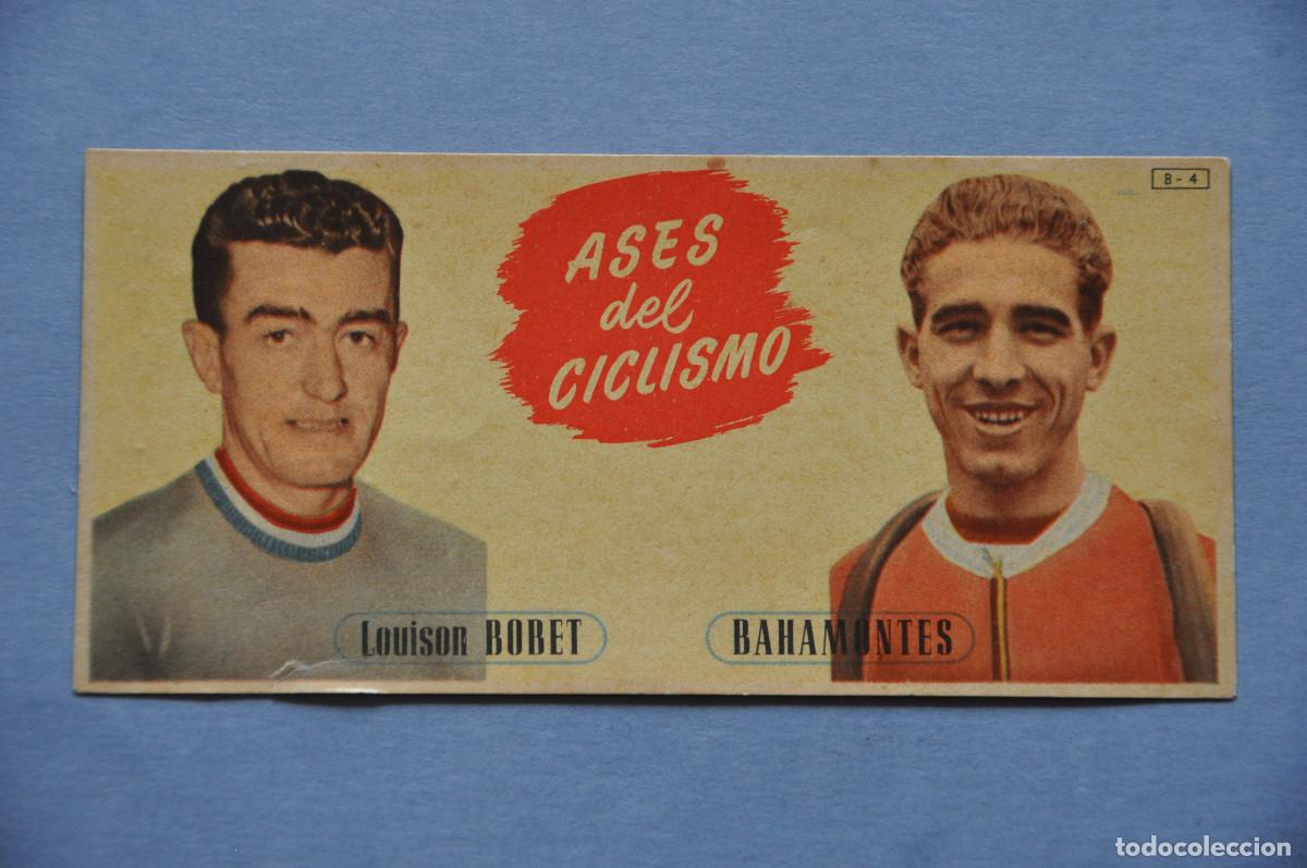 Coleccionismo cromos antiguos: CHOCOLATES BATANGA - ASES DEL CICLISMO (LOUISON BOBET Y BAHAMONTES)