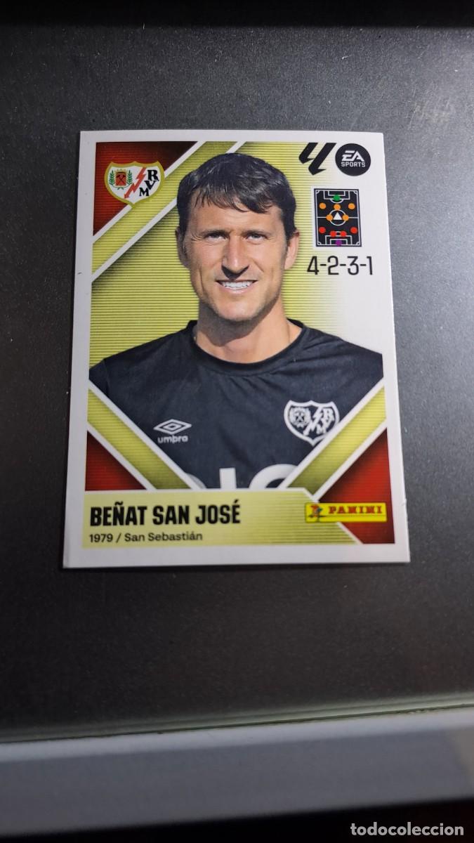 Coleccionismo cromos antiguos: CROMO BE&Ntilde;AT SAN JOSE 2 ENTRENADOR RAYO VALLECANO LIGA 2026 2027 26 27 ESTE PANINI NUNCA PEGADO