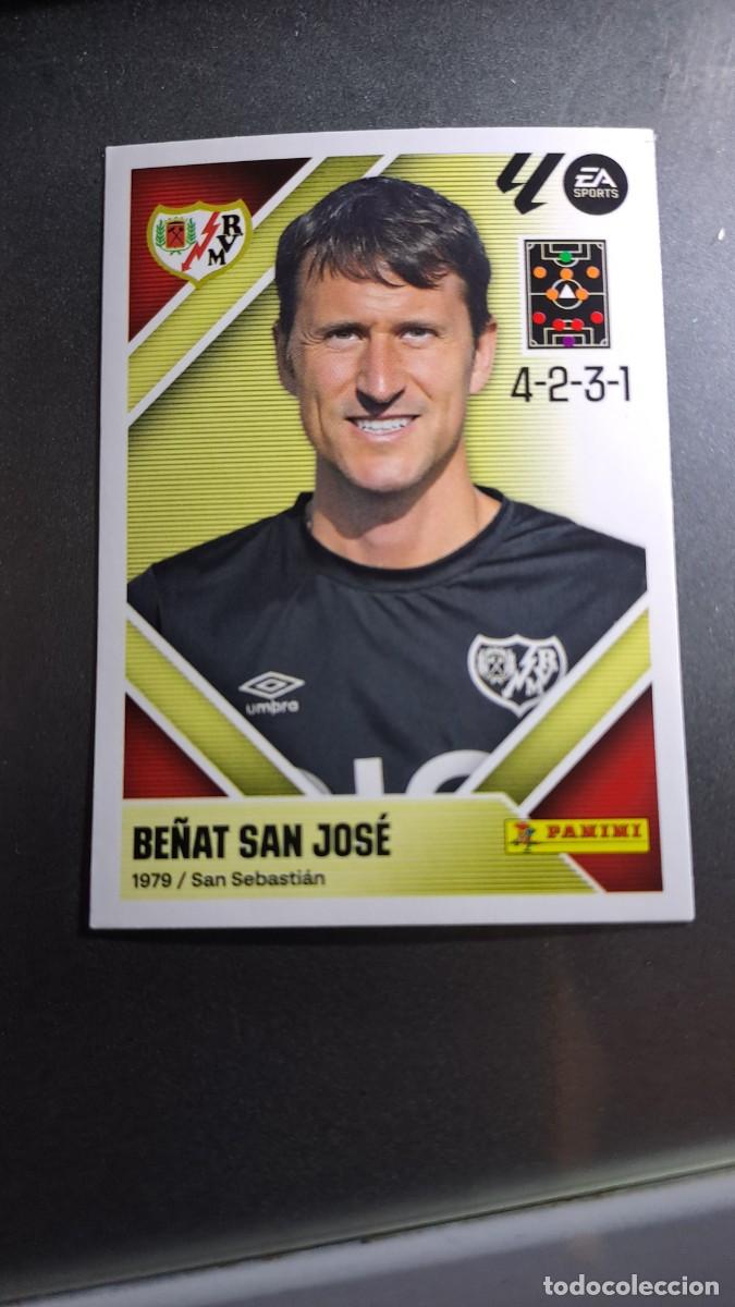 Coleccionismo cromos antiguos: CROMO BE&Ntilde;AT SAN JOSE 2 ENTRENADOR RAYO VALLECANO LIGA 2026 2027 26 27 ESTE PANINI NUNCA PEGADO