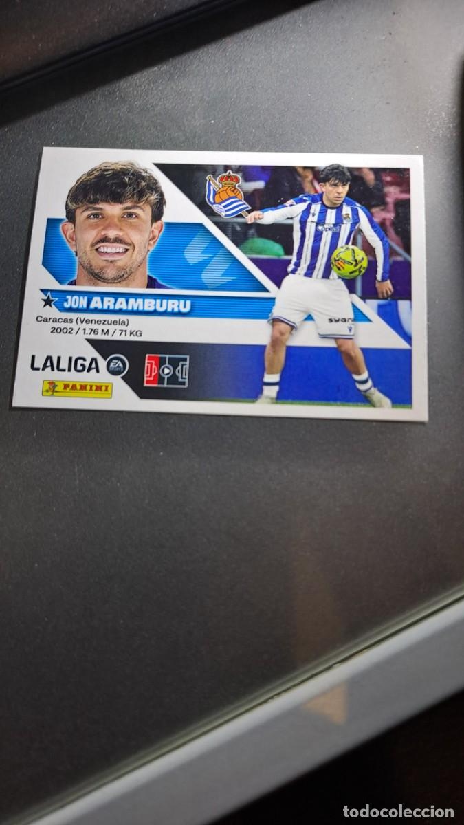 Coleccionismo cromos antiguos: CROMO ARAMBURU 5 REAL SOCIEDAD LIGA 2026 2027 26 27 ESTE PANINI NUNCA PEGADO