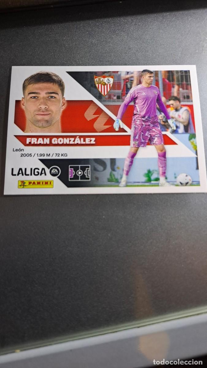 Coleccionismo cromos antiguos: CROMO FRAN GONZALEZ 4 SEVILLA LIGA 2026 2027 26 27 ESTE PANINI NUNCA PEGADO