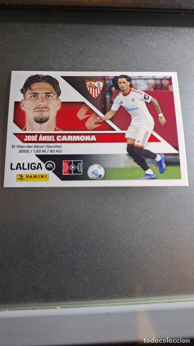 Coleccionismo cromos antiguos: CROMO CARMONA 5 SEVILLA LIGA 2026 2027 26 27 ESTE PANINI NUNCA PEGADO
