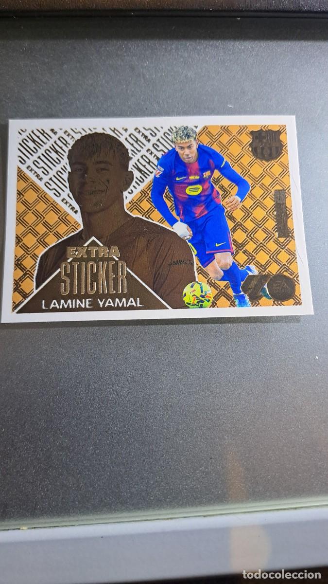 Coleccionismo cromos antiguos: CROMO LAMINE YAMAL EXTRA STICKER BRONCE BARCELONA LIGA 2026 2027 26 27 ESTE PANINI NUNCA PEGADO