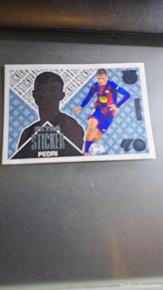 Coleccionismo cromos antiguos: CROMO PEDRI EXTRA STICKER PLATA BARCELONA LIGA 2026 2027 26 27 ESTE PANINI NUNCA PEGADO